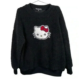 Dolls Kill x Hello‎ Kitty Black Teddy Sweatshirt